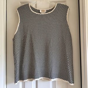 Classy Talbots checkerboard print sweater!